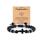 Kamwish Confirmation Gifts for Teenage Boys, Baptism Gifts for Boys (Black)