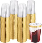 I00000 100 Pack 12 oz Gold Plastic 