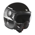 ROYAL ENFIELD MLG Jet NEO Open FACE Helmet | Made Like A Gun- ISI Certified | Jet of NEO I ABS | High Impact Grade Thermoplastic & High Density EPS Liner for Superior Impact Protection Grey (XL) 62CM