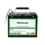 Woltmatt® 60V 32Ah Lithium-ion Battery Pack for Electric Bike, E-Bike & Electric Scooter | Lightweight, High-Performance Battery | Waterproof | Fire retardant | Compact | Detachable