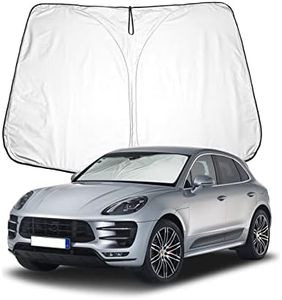 BIXUAN Macan 2024 Parasol Compatible con Porsche Macan 2015-2022 2023 2024 Parabrisas para el Coche Parabrisas Delantero Cubierta Cortavientos para Parabrisas Delantero Bloqueado Protección UV