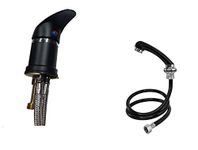 Black Mixer Taps Faucet Shampoo Bowl Sprayer Hairdressing Salon Basin Showerhead Sink Tap Mixertap