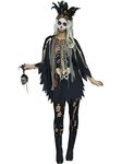 Morris & Co Voodoo Poncho Fancy Dress Costume Standard Black