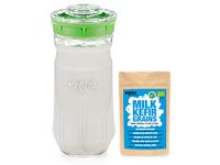 Milk KEFIR Starter KIT 1400 ml – DEHYDRATED Grains (1g) (Green)