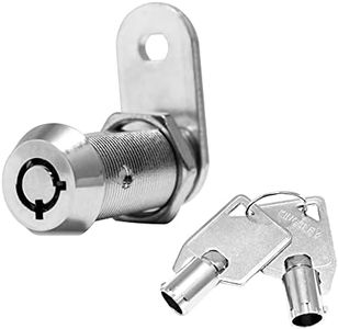 Kingsley Tubular Cam Lock with 1-1/8" Cylinder-Chrome Finish, Keyed Alike, RV Lock Replacement, Camper Lock, Cabinet Lock, ATM, Vending Machine Lock, Tool Box Lock, File Cabinet, Arcade Lock