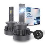 Sinoparcel D2S LED Headlight Bulb -6000K 35W High Low Beam Xenon HID Replacement Lights - Pack of 2