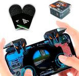 Progameplays Phone Triggers Controller Compatible with iPhone/Android, Sensitive Shoot and Aim L1 & R1 Pubg Trigger (T2)