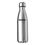 Borosil Hydra Bolt 1000ml Stainless Steel Water Bottle | Double Wall Vacuum Insulated Flask | 24 Hours Hot and Cold | Bottle for Office, Gym, School