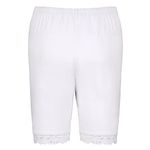 Snowball Stylish White Lace Cycling Shorts/Safety/Slip/Yoga Shorts for Women/Girls S M L 2XL 3XL 4XL Size