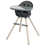 Maxi-Cosi Moa 8-in-1 High Chair, removable kitchen booster, converts to stool, table and chair, easy to clean, Beyond Graphite