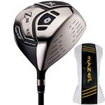 MAZEL Titanium Golf Driver for Men,Right Handed,460CC (Right, Graphite(Silver), Middle (SR), 9.5)