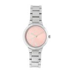 Fastrack Quartz Analog Pink Dial Stainless Steel Strap Watch for Girls-NS6150SM04