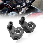 OBEROI'S TRADERS Alloy Black Universal Handlebar Riser/Raiser Handle Clamps Riser For All Bikes Handlebar Riser Kit