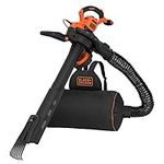 Black+Decker 3000W Backpack Blower Vac + Strap and Rake Accessories