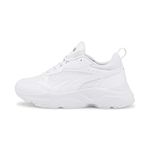 Puma Women Cassia Sneakers, Puma White-Puma White-Puma Team Gold, 6 UK