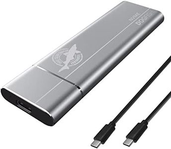 Dogfish SSD Externo portátil 512GB hasta 2400 MB/s 3D NAND NVMe Pcie M.2 Aluminio USB 3.1 Tipo C Unidades de Estado sólido ultraligeras para Mac, computadora de Escritorio, PC, computadora portátil