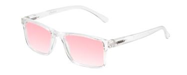 Calabria Pink FL-41 Tinted Reading Glasses +2.75 Clear Crystal Light Sensitivity Outdoor Indoor Fluorescent Eyeglasses