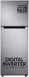 Samsung 236 L, 3 Star, Digital Inverter, Frost Free Double Door Refrigerator (RT28C3053S8/HL, Silver, Elegant Inox)