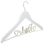 Veemoon Groom Clothes Hanger Wire Hangers Wedding Dress Hanger Bride Hanger Wire Hanger Bridal Wedding Accessory Bride Keepsake Bride Suit Hanger Bride Dress Hanger