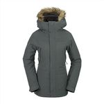 Volcom Women's Standard Shadow Insulated Snowboard Ski Winter Hooded Jacket, Eucalyptus S4