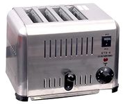 Malabar Bread Toaster 4 Slice Auto Pop Up, High Grade Stainless Steel pop-up Commercial Bread Toaster (4-Slice)
