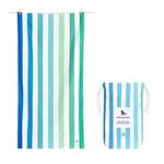 Dock & Bay Beach Towel - Quick Dry, Sand Free - Compact, Lightweight - 100% Recycled - Includes Bag - Summer - Endless River - Extra Large (200x90cm, 78x35)