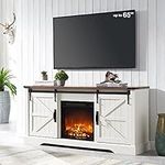 OKD Farmhouse Electric TV Stand for
