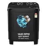 Godrej 10 Kg 5 Star, Tri-Roto Pulsator Ensure Powerful Scrub & Stain Removal, 370 W PowerMax Wash For Heavy Laundry, Semi Automatic Top Load Washing Machine (WSEDGE NEO 100 5.0 PB3 SLGR, Slate Grey)