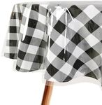 XWZO Clear Plastic Tablecloth Round