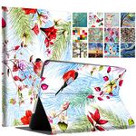 DuraSafe Cases for iPad Mini 3 2 1 Gen 7.9 Inch [ Mini 3rd 2nd 1st ] A1599 A1600 A1489 A1490 A1491 A1432 A1455 Printed Folio Magnetic Smart Protective Sleek & Classic Design Cover - Birds & Flowers