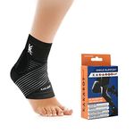 KAKAROT Premium Ankle Support Wrap for Men Ankle Support for Pain Relief Compression Brace for Injuries, Ankle Protection Strap Helpful In Pain Relief and Quick Recovery for Sport (free Size) (1)