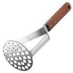 Tmflexe UPGRADED Potato Masher Stainless Steel Heavy Duty Strong Anti-slip Handle Not Easy to Bent Easy to use Sturdy Construction