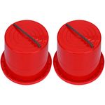 NUOBESTY 1 Pair Bucket Stilts Plastic Balancing Stilts, Red (Random Color Rope)