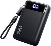 INIU Portable Charger, Smallest 22.5W 20000mAh USB C in & Out Power Bank Fast Charging, PD 3.0+QC 4.0 LED Display Phone Battery Pack Compatible with iPhone 17 16 15 14 Pro Samsung S24 Google iPad etc