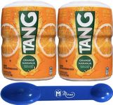 (Pack of 2) Tang Orange Naranja Drink Mix - 20 oz (Miras 2-in-1 Measuring Spoon Included!