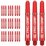 TARGET Darts 10 x Sets of Red Pro Grip Shaft Short - 30 in Total