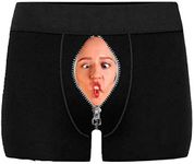 Joybuy Custom Boxers for Men with Face, Personalized Christmas Underwear for Men Funny Gag Gift (03, M)