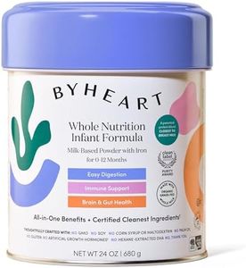 ByHeart Whole Nutrition Infant Formula Powder for Infants 0-12 Months, Made With Organic Grass-Fed Whole Milk, Clean Label Project Certified, Closest-to-Breast Milk Baby Formula Patented Protein Blend (24 Ounce (Pack of 1))