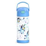 THERMOS FUNTAINER 14 Ounce Stainless Steel Vacuum Insulated Bottle, Bluey