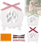 Pet Memorial Keepsake Ornament Kit - Dog & Cat Impression Kit as Loss Pet Keepsake and Gifts for Pet Lover (Clay Paw Print Keepsake Kit), 3 Packs
