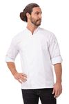Chef Works Men's Lansing Chef Coat Jackets, White, L