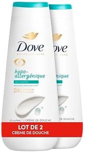 DOVE - Crema doccia Advanced Care Ipoallergenica - Dermatologicamente testato - Sensazione di pelle morbida per 24 ore (confezione da 2 x 400 ml)
