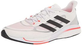 adidas Men's Supernova + Running Shoe, Grey/Black/Flash Orange, 11