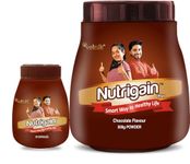 Nutrigain Plus Ayurvedic Weight Gainer Supplement Powder and Capsules 500 Gm Powder & 30 Capsules combo