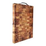 ANTICO WOODENIA Mango Wood Chopping Board, Food Safe, Processed and Seasoned with Food Grade Mineral Oils (End Grain XXX-Large Mango Wood)
