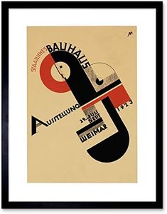 Exhibition Bauhaus Weimar Icon Germany Retro Ad Picture Framed Wall Art Print