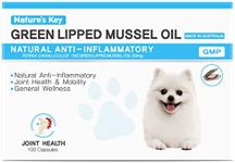 Nature's Key Green Lipped Mussel Oil 50mg for Dogs 100caps