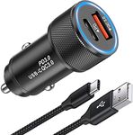 KP TECHNOLOGY Fast Car Charger for Samsung Galaxy S24 FE/Z Fold 6 / Z Flip 6 / S24 / S24 Plus / S24 Ultra / A15 A05s A25 Z Flip 5 Fold 5 / A14 A34 A54 A04s A13 A23 / S23 FE Plus Ultra / A52 A33 A53