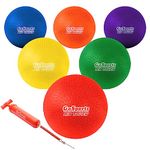 GoSports 8.5 inch Playground Ball (Set of 6) with Carry Bag and Pump