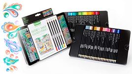Crayola Signature Blend & Shade Soft Core Colored Pencils in Tin, Gift - 50Count